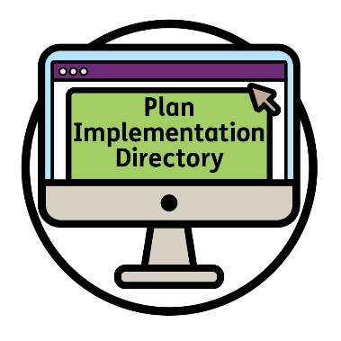 Website icon showing a plan implementation directory icon.