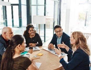 A board meeting. 