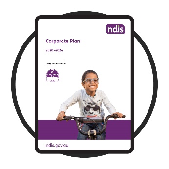 The cover page of the NDIA Corporate Plan.