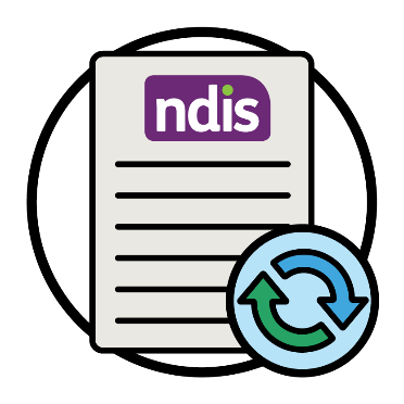 An NDIS document and a change icon.