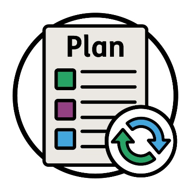 A change icon next to an NDIS Plan.