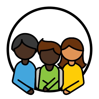 3 people next to each other.