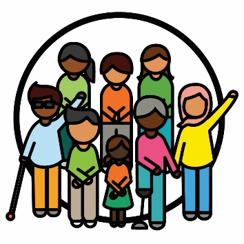 A diverse group of people in the community.