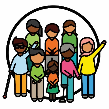 A diverse group of people in the community.