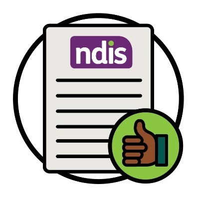 An NDIS document with a thumbs up.
