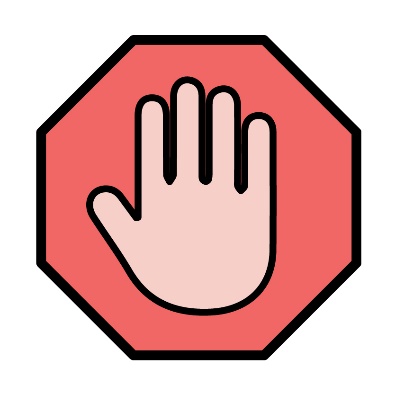 A stop icon.