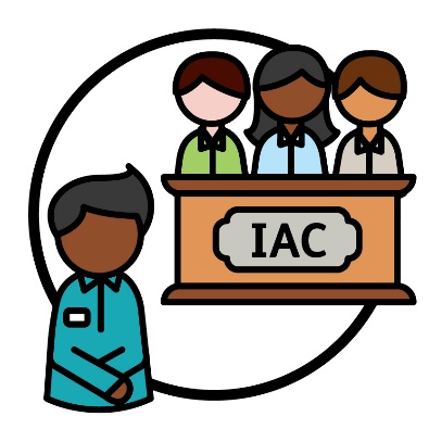 An Independent Advisor next to the IAC.