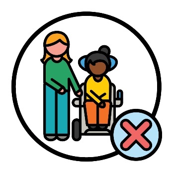 A person supporting someone next to a tick.