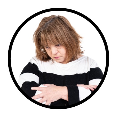 A person with their arms crossed.