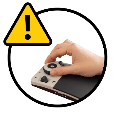 A problem icon next to assistive technology. 