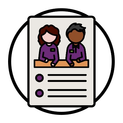 A document with 2 NDIA workers on it.