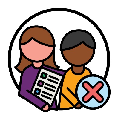 2 people next to a cross. One of them is holding an NDIS plan.