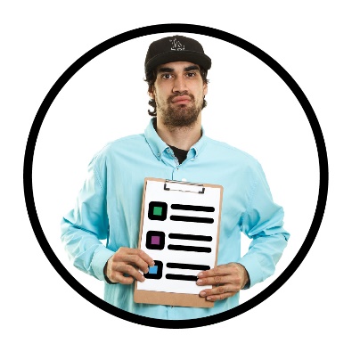 A person holding an NDIS plan.