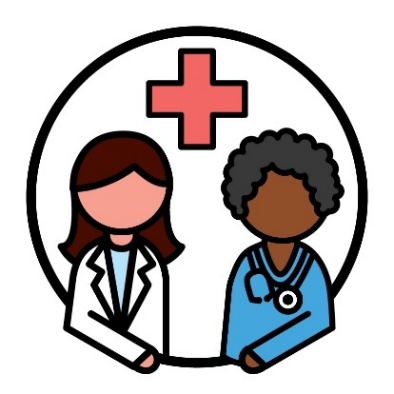 2 healthcare workers.