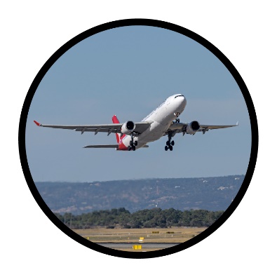 An airplane. 