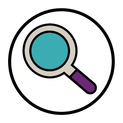 A magnifying glass.