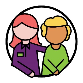 An NDIA worker supporting someone.