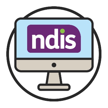 NDIS logo on a computer. 