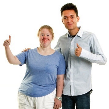 2 people giving a thumbs up.