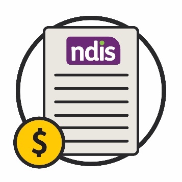 NDIS document with a dollar sign icon.