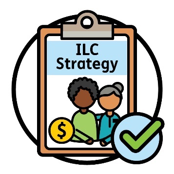 ILC Strategy icon with a tick.
