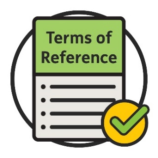 A Terms of Reference icon, with a tick on it. 