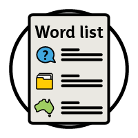 A 'Word list' document.