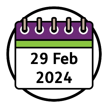 A calendar that says '29 February 2024'.