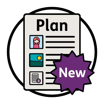 An NDIS plan document with a badge that says 'New'.