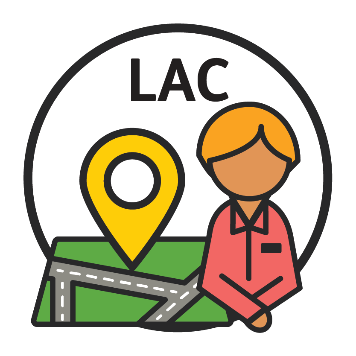 A Local Area Coordinator and a map icon. 