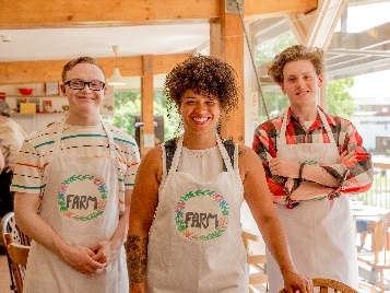 3 people who work in a café. They each have different abilities.