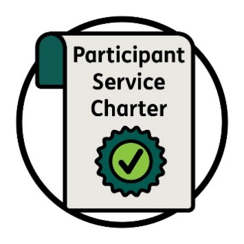 Participant Service Charter icon.