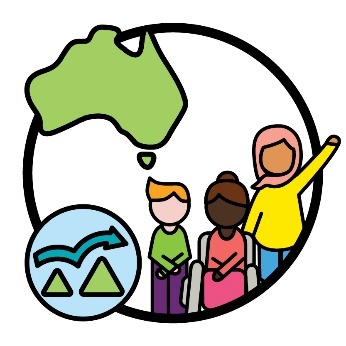3 participants, a map of Australia and a change icon.