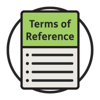 A document with Terms of Reference on it
