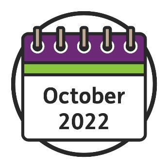 A Calendar with October 2022