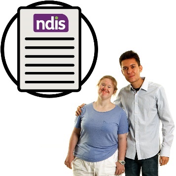 An NDIS plan and a provider supporting a participant.
