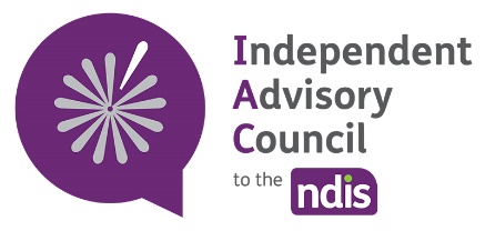Independent Advisory Council to the NDIS logo in purple and grey.