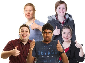 A group of people with their thumbs up.