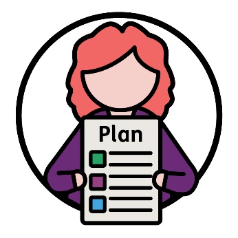 An NDIS planner holding a plan document.